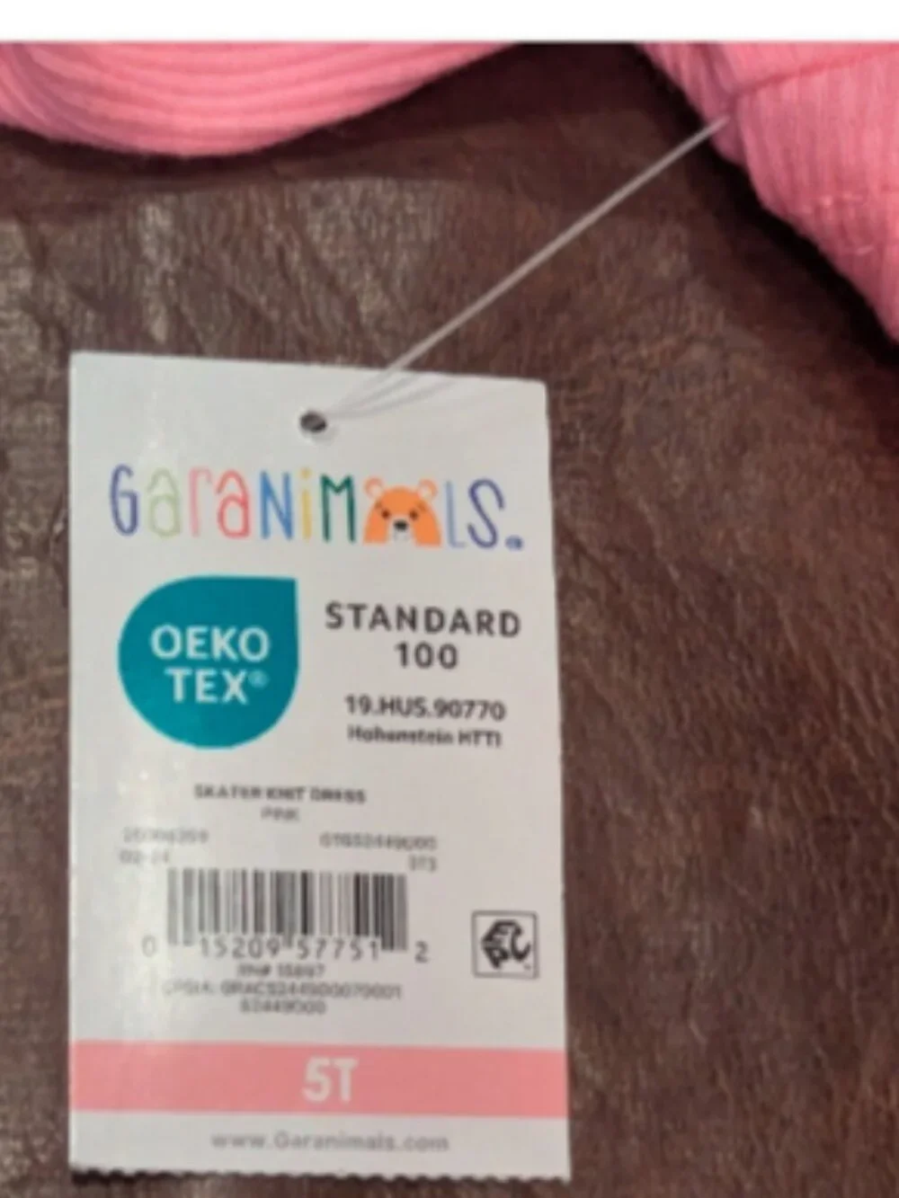 NWT Garanimals Girls Pink Short Sleeve Skater Pocket Dress Size 5T